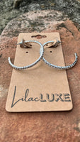 Clear Gem Hoops