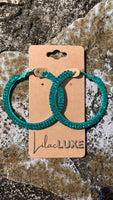 Green Goddess Hoops