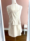 Oatmeal Embroidered Button Front Top