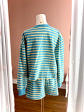 Blue Lemonade Terry Drawstring Shorts Lydia Set