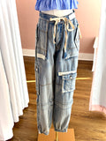 Denim Pocket Faded Jogger