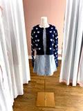 Navy Hearts Cardi