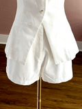 Nicole Off White Linen Shorts
