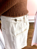 Cream Side Cinch Shorts