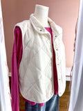 Lightweight Cream Woven Vest