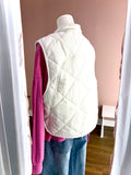 Lightweight Cream Woven Vest