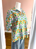 Sloan Collared V-neck Dreamy Meadows