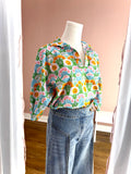 Sloan Collared V-neck Dreamy Meadows