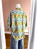 Sloan Collared V-neck Dreamy Meadows