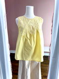 Tori Lace Appliqué Tank Butter Yellow