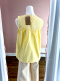 Tori Lace Appliqué Tank Butter Yellow