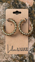 Gold Cord Hoop