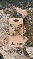 Gold Cord Hoop