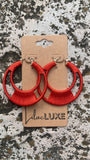 Blood Orange Thread Hoops