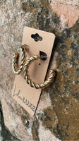 Gold Cord Hoop