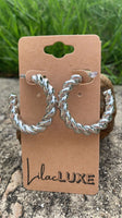 Silver Cord Hoop