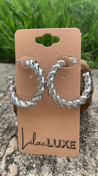 Silver Cord Hoop