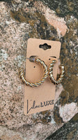 Gold Cord Hoop