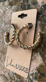 Gold Cord Hoop