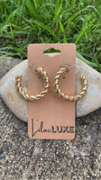 Gold Cord Hoop