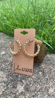 Gold Cord Hoop