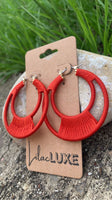 Blood Orange Thread Hoops
