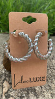 Silver Cord Hoop