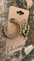 Gold Cord Hoop
