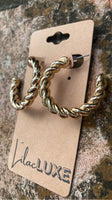 Gold Cord Hoop