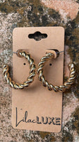 Gold Cord Hoop
