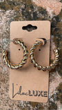 Gold Cord Hoop