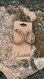 Gold Cord Hoop