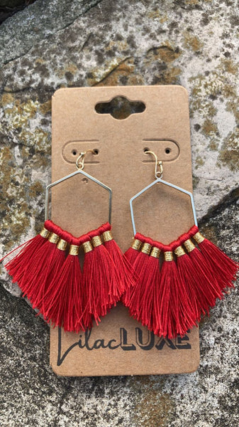 Red Tassels – Lilac Luxe, LLC
